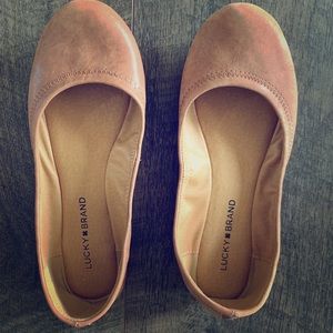 Lucky brand leather ballet flats